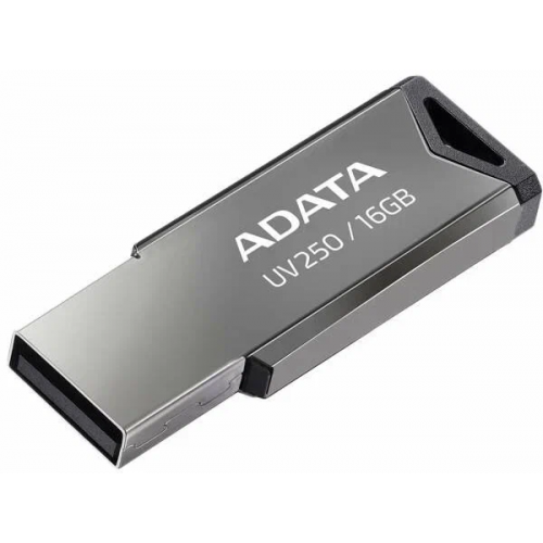 Флеш Диск A-Data 16Gb UV250 AUV250-16G-RBK USB2.0 серебристый