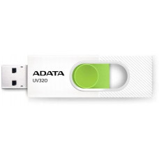 Флеш Диск A-Data 64GB UV320 AUV320-64G-RWHGN USB3.2 белый/зеленый