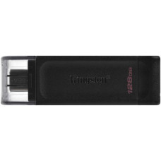 Флеш Диск Kingston 128Gb DataTraveler 70 Type-C DT70/128GB USB3.2 черный