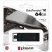 Флеш Диск Kingston 32Gb DataTraveler 70 Type-C DT70/32GB USB3.2 черный