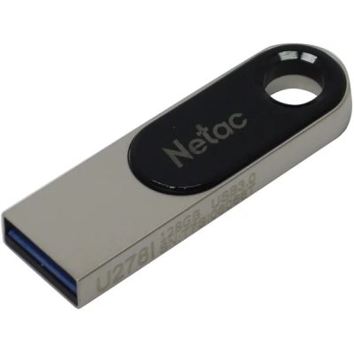 Флеш Диск Netac 128Gb U278 NT03U278N-128G-30PN USB3.0 серебристый/черный
