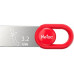 Флеш Диск Netac 128Gb UM2 NT03UM2N-128G-32RE USB3.2 серебристый/красный