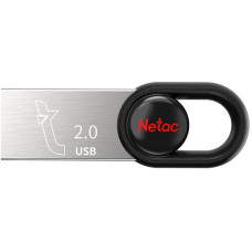 Флеш Диск Netac 16Gb UM2 NT03UM2N-016G-20BK USB2.0 серебристый/черный