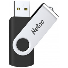 Флеш Диск Netac 32GB U505 NT03U505N-032G-20BK USB2.0 черный/серебристый