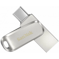 Флеш Диск Sandisk 128GB Ultra Dual Drive Luxe SDDDC4-128G-G46 USB3.0 серебристый