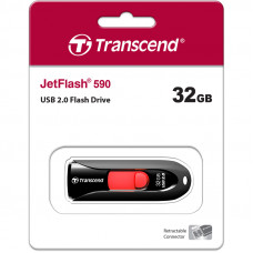 Флеш Диск Transcend 32Gb Jetflash 590 TS32GJF590K USB2.0 черный