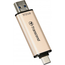 Флеш Диск Transcend 512GB Jetflash 930C TS512GJF930C USB3.0 золотистый/черный