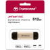 Флеш Диск Transcend 512GB Jetflash 930C TS512GJF930C USB3.0 золотистый/черный