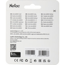 Флеш карта microSDHC 16GB Netac NT02P500PRO-016G-S P500 Extreme Pro V10 A1 w/o adapter