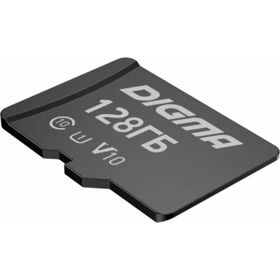 Флеш карта microSDXC 128GB Digma CARD10 V10 + adapter