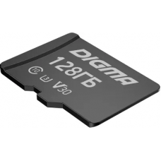 Флеш карта microSDXC 128GB Digma CARD30 V30 + adapter