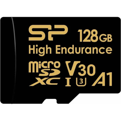 Флеш карта microSDXC 128GB Silicon Power SP128GBSTXDV3V1HSP High Endurance V30 A1 + adapter