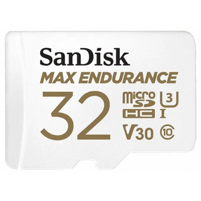 Флеш карта microSDXC 32GB Sandisk SDSQQVR-032G-GN6IA Max Endurance + adapter