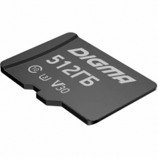 Флеш карта microSDXC 512GB Digma CARD30 V30 + adapter