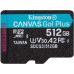 Флеш карта microSDXC 512GB Kingston SDCG3/512GBSP Canvas Go! Plus w/o adapter Флеш карта microSDXC 512GB Kingston SDCG3/512GBSP Canvas Go! Plus w/o adapter