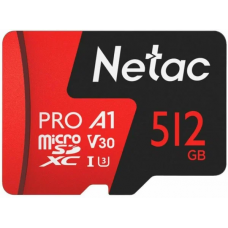 Флеш карта microSDXC 512GB Netac NT02P500PRO-512G-R P500 Extreme Pro + adapter