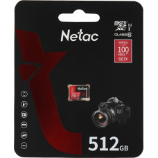 Флеш карта microSDXC 512GB Netac NT02P500PRO-512G-S P500 Extreme Pro