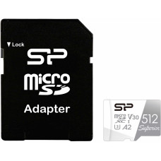 Флеш карта microSDXC 512GB Silicon Power SP512GBSTXDA2V20SP Superior + adapter