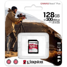 Флеш карта SDXC 128GB Kingston SDR2/128GB Canvas React Plus w/o adapter