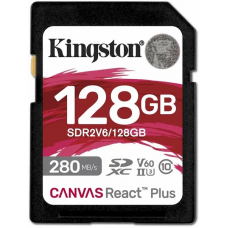 Флеш карта SDXC 128GB Kingston SDR2V6/128GB Canvas React Plus w/o adapter