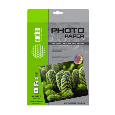 Фотобумага Cactus CS-GSA413020 A4/130г/м2/20л. глянцевое самоклей. для струйной печати