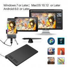 Графический планшет Huion Inspiroy H640P USB черный