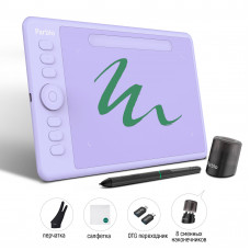 Графический планшет Parblo Intangbo S USB Type-C пурпурный