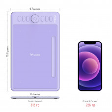 Графический планшет Parblo Intangbo S USB Type-C пурпурный