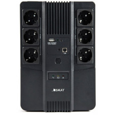 Источник бесперебойного питания Бастион Skat 600 AI 360Вт 600ВА черный