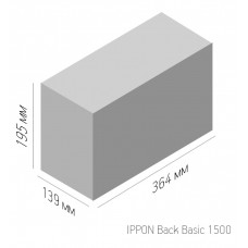 Источник бесперебойного питания Ippon Back Basic 1500 900Вт 1500ВА черный