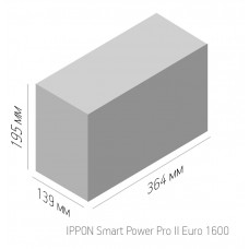 Источник бесперебойного питания Ippon Smart Power Pro II Euro 1600 960Вт 1600ВА черный