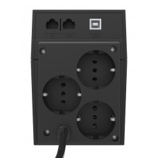 Источник бесперебойного питания Powercom Raptor RPT-600A EURO 360Вт 600ВА черный