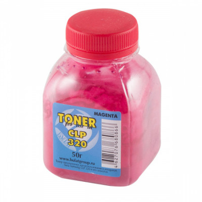 Тонер Samsung CLP-320 банка 50г Magenta БУЛАТ