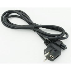 Кабель 469 IEC C5 (3-pin) Евровилка угловой 1.8м черный