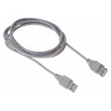 Кабель Buro BHP RET USB_AF18 USB A(m) USB A(f) 1.8м серый блистер
