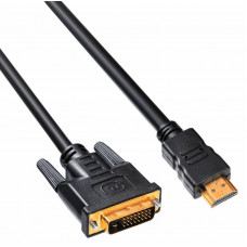 Кабель Buro HDMI-19M-DVI-D-10M HDMI (m) DVI-D (m) 10м феррит.кольца черный