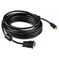 Кабель Buro HDMI-19M-DVI-D-10M HDMI (m) DVI-D (m) 10м феррит.кольца черный