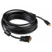 Кабель Buro HDMI-19M-DVI-D-10M HDMI (m) DVI-D (m) 10м феррит.кольца черный