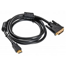 Кабель Buro HDMI-19M-DVI-D-1.8M HDMI (m) DVI-D (m) 1.8м феррит.кольца черный
