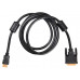 Кабель Buro HDMI-19M-DVI-D-1.8M HDMI (m) DVI-D (m) 1.8м феррит.кольца черный