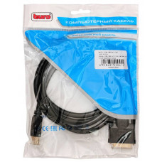 Кабель Buro HDMI-19M-DVI-D-1.8M HDMI (m) DVI-D (m) 1.8м феррит.кольца черный