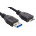 Кабель Buro MK30-AM-0.5 micro USB 3.0 B (m) USB A(m) 0.5м черный