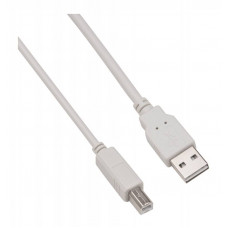 Кабель Buro Reversible USB A(m) USB B(m) 1.8м серый плоский