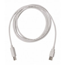 Кабель Buro Reversible USB A(m) USB B(m) 1.8м серый плоский