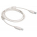 Кабель Buro USB2.0-AM/BM-1.8M-MG USB A(m) USB B(m) 1.8м феррит.кольца серый