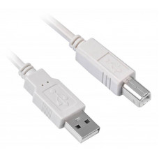 Кабель Buro USB2.0-AM/BM-5M-MG USB A(m) USB B(m) 5м феррит.кольца