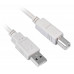 Кабель Buro USB2.0-AM/BM-5M-MG USB A(m) USB B(m) 5м феррит.кольца