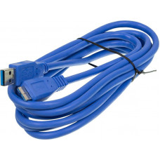 Кабель Ningbo micro USB 3.0 B (m) USB A(m) 3м синий блистер