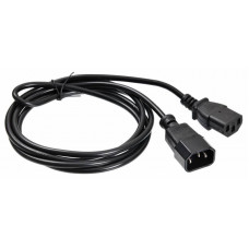 Кабель-удлинитель Buro AN23-1008 IEC C13 IEC C14 1.8м черный