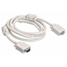 Кабель-удлинитель Buro CAB015S-06 VGA (m) VGA (f) 1.8м феррит.кольца серый